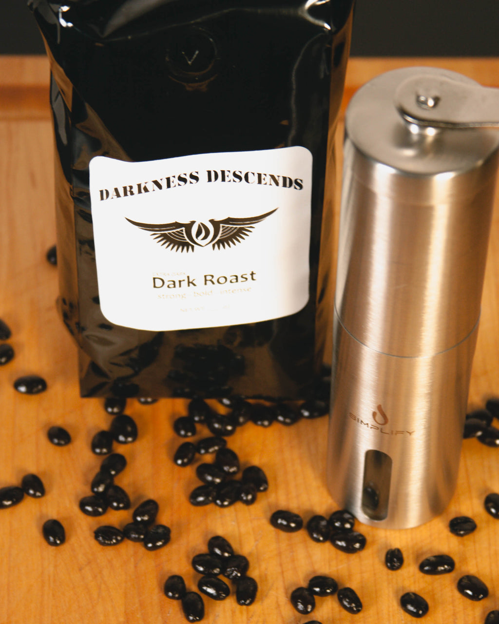 Pour Over Coffee Starter Kit - Whole Bean Coffee, Manual Burr Grinder & Ceramic Dripper Bundle | Complete Coffee Brewing Set for Home Baristas