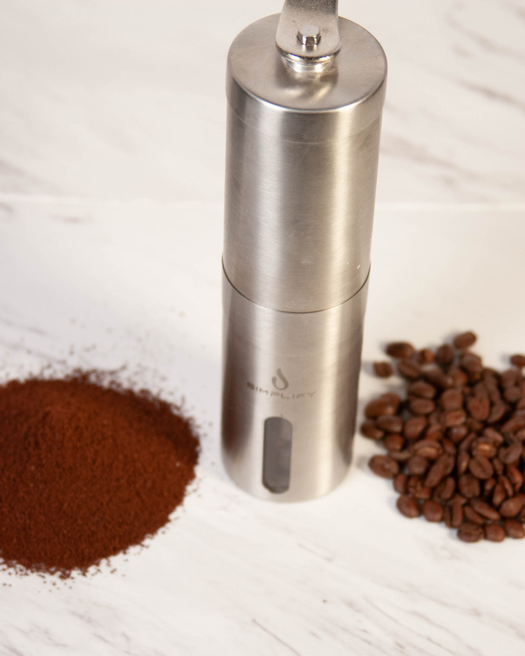 Pour Over Coffee Starter Kit - Whole Bean Coffee, Manual Burr Grinder & Ceramic Dripper Bundle | Complete Coffee Brewing Set for Home Baristas