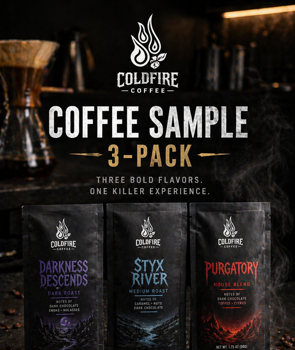 ColdFire Coffee Sampler 3-Pack | Dark Roast, Medium Roast & House Blend